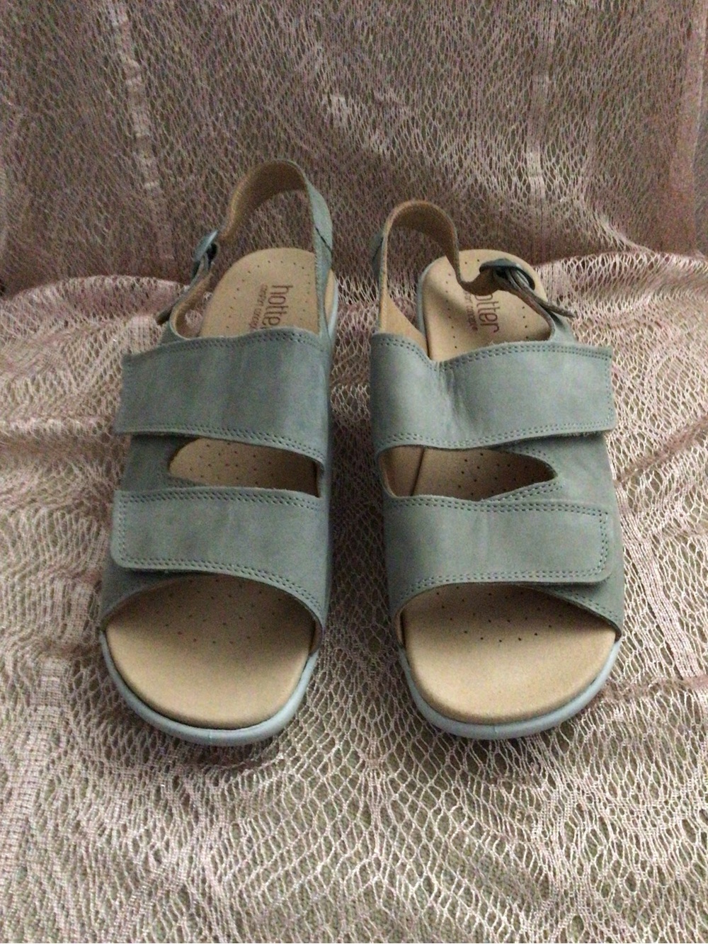Hotter Women’s Easy Adjustable Sandals in Light Gray - 11 EEE